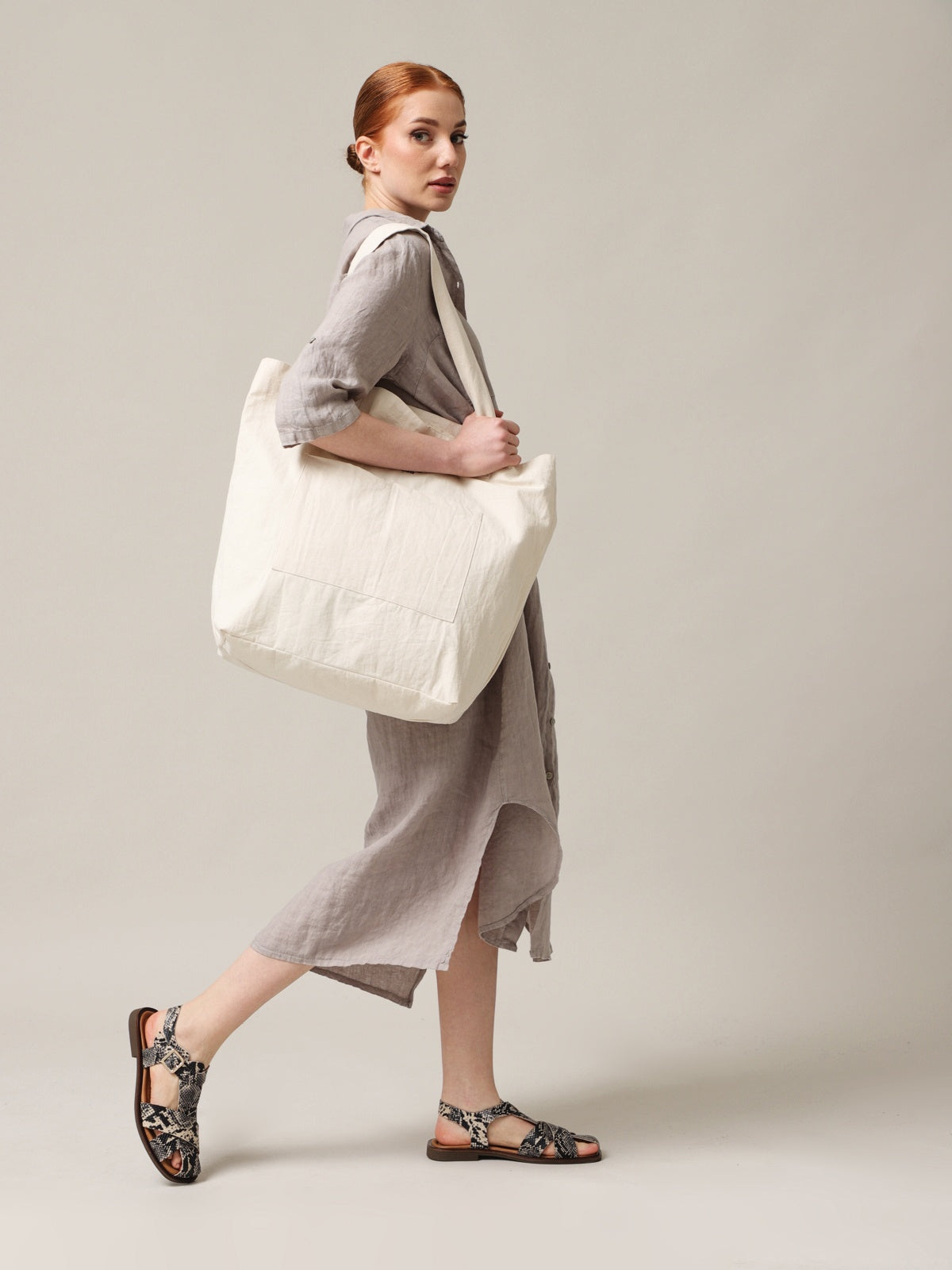 Moteriška suknelė, Capsule Collection, 100% linas