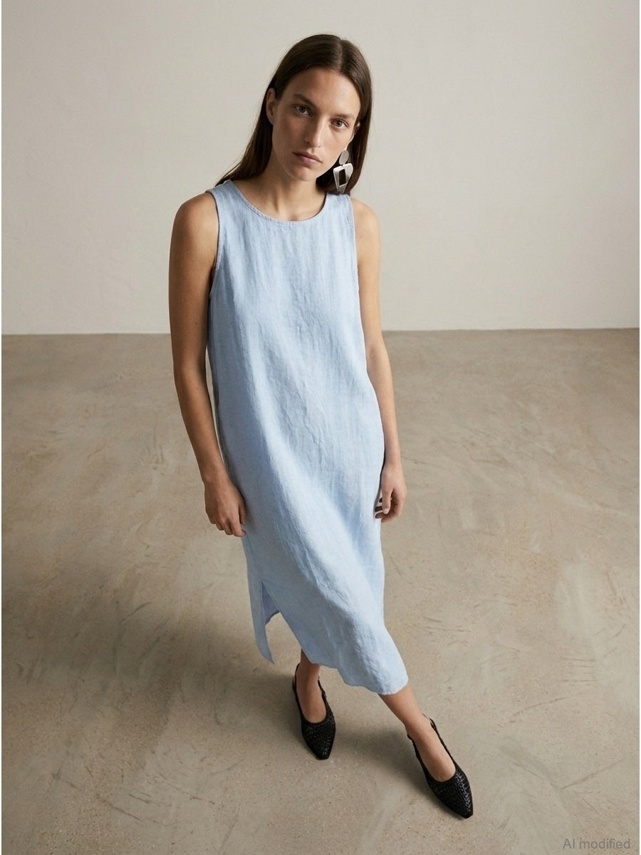 Moteriška suknelė, Capsule Collection, 100% linas