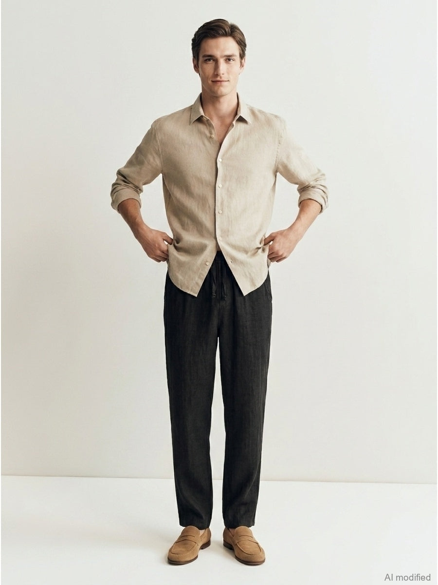 Vyriškos kelnės, Capsule Collection, 100% linas