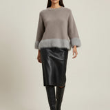 Moteriškas megztinis su alpakos jauniklių vilna