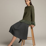 Moteriškas megztinis su alpakos jauniklių vilna