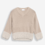 Moteriškas megztinis su alpakos jauniklių vilna