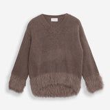 Moteriškas megztinis su alpakos jauniklių vilna