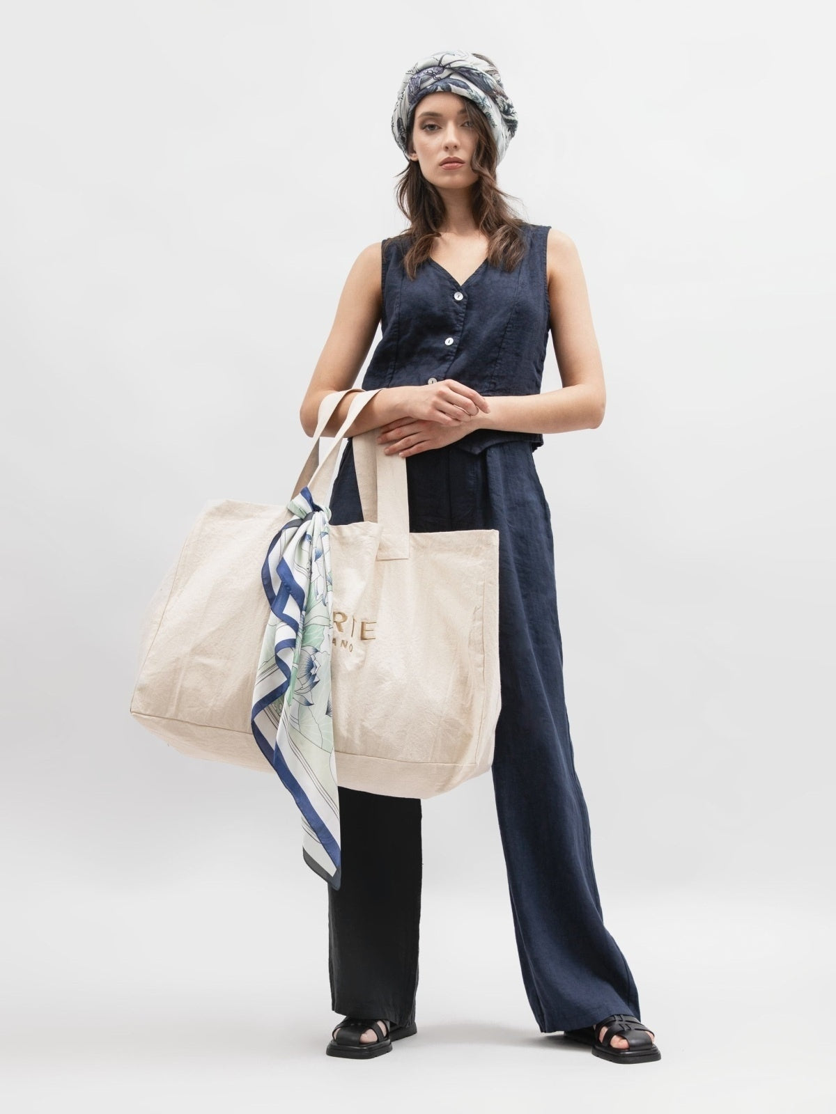 Moteriška liemenė ir kelnės, Capsule Collection, 100% linas