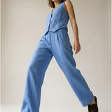 Moteriškos kelnės, Capsule Collection, 100% linas