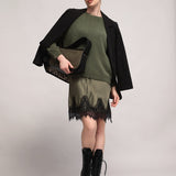 Moteriškas megztinis su alpakos jauniklių vilna