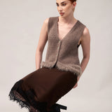 Moteriška liemenė su alpakos jauniklių vilna