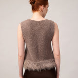 Moteriška liemenė su alpakos jauniklių vilna