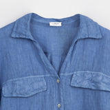 Moteriški lininiai marškiniai