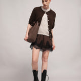 Moteriškas megztinis su alpakos jauniklių vilna