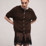 Moteriškas megztinis su alpakos jauniklių vilna