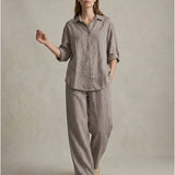 Moteriškos kelnės, Capsule Collection, 100% linas