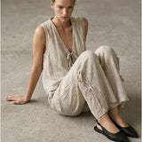 Moteriškos kelnės, Capsule Collection, 100% linas