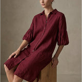 Moteriška suknelė, Capsule Collection, 100% linas