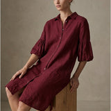 Moteriška suknelė, Capsule Collection, 100% linas