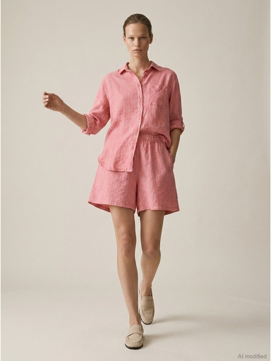 Moteriški marškiniai, Capsule Collection, 100% linas