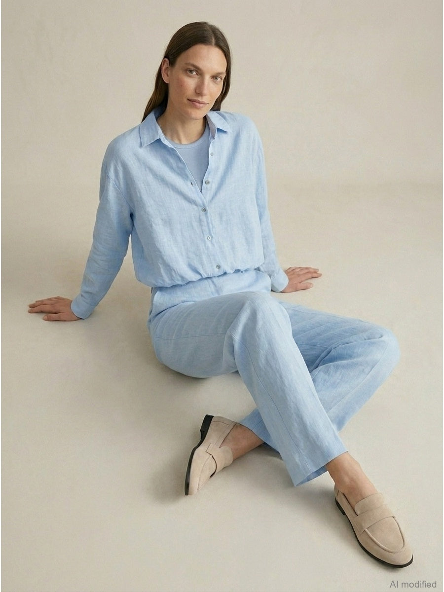 Moteriški marškiniai, Capsule Collection, 100% linas