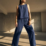 Moteriškos kelnės, Capsule Collection, 100% linas