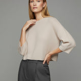 Moteriškas megztinis su moheros vilna