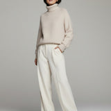 Moteriškas megztinis su moheros vilna