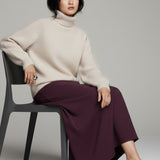 Moteriškas megztinis su moheros vilna