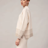 Moteriškas megztinis ir kelnės su kašmyru