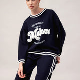 Moteriškas megztinis ir kelnės su kašmyru