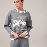 Moteriškas megztinis ir kelnės su kašmyru