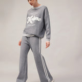 Moteriškas megztinis ir kelnės su kašmyru