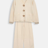 Moteriškas megztinis ir kelnės su kašmyru