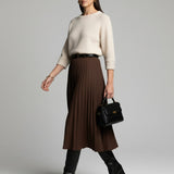 Moteriškas megztinis su alpakos jauniklių vilna