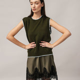 Moteriška liemenė su angoros vilna