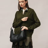 Moteriškas polo megztinis su angoros vilna