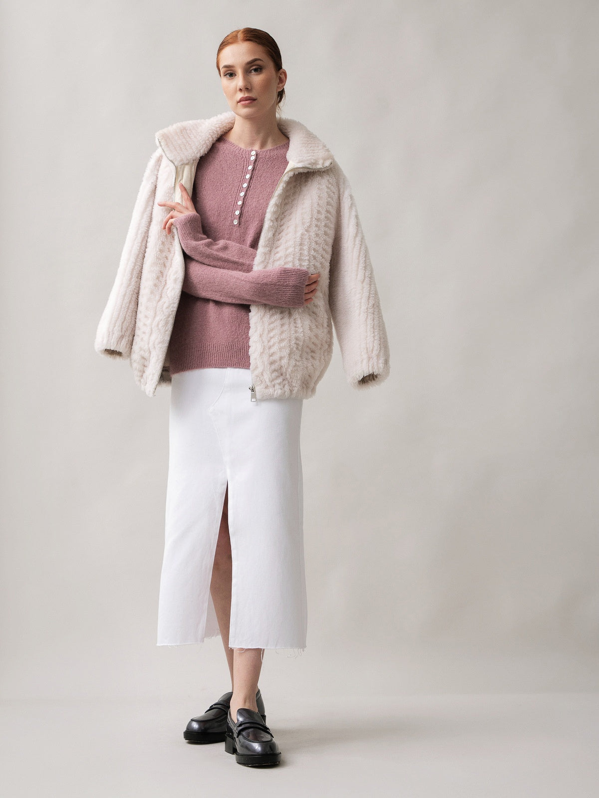 Moteriškas megztinis su alpakos jauniklių vilna, Capsule Collection