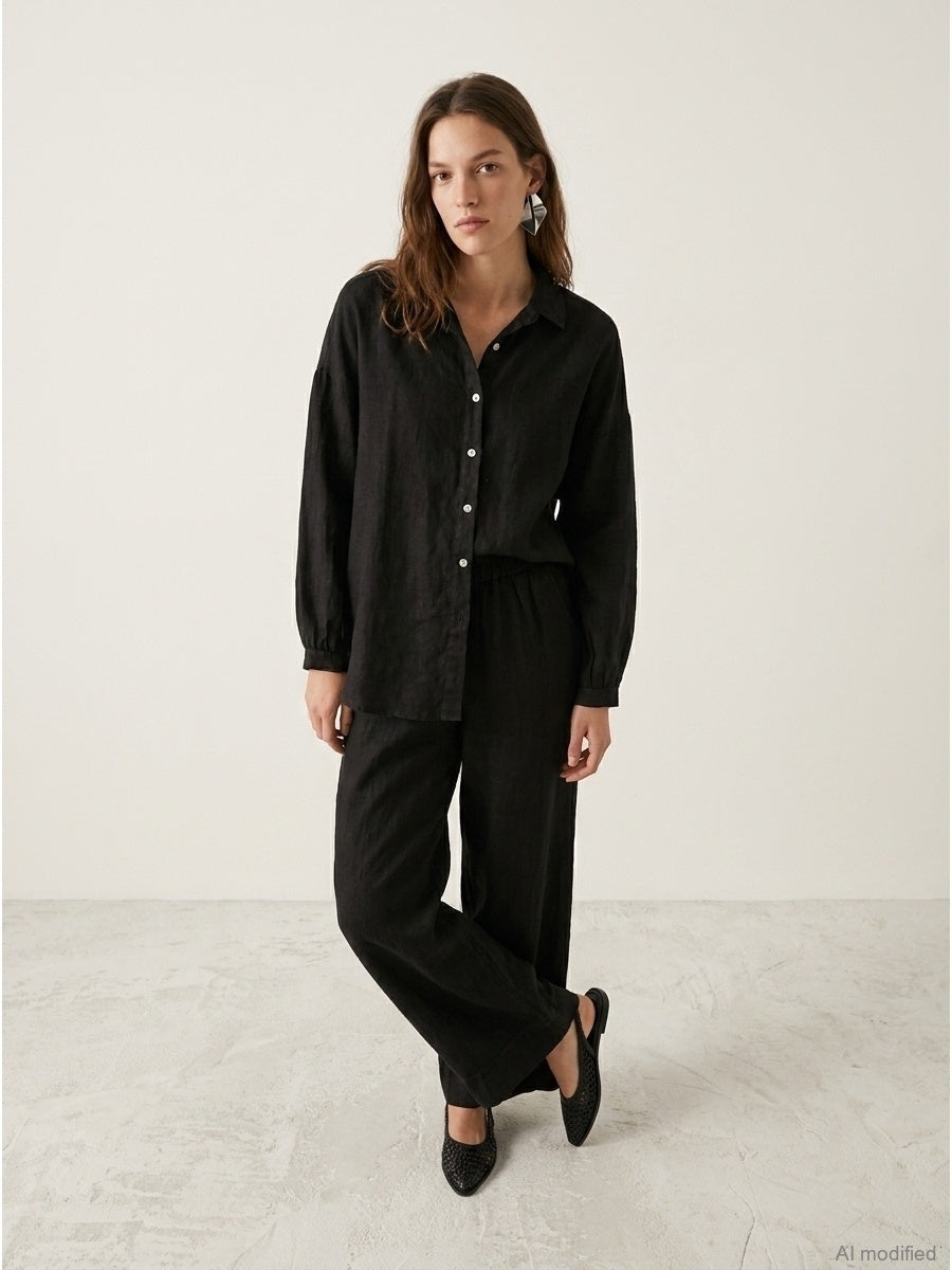 Moteriškos kelnės, Capsule Collection, 100% linas