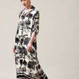 Moteriška marškininė suknelė su šilku