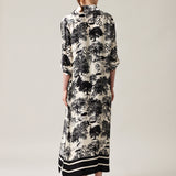 Moteriška marškininė suknelė su šilku