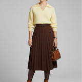 Moteriškas megztinis su moheros vilna