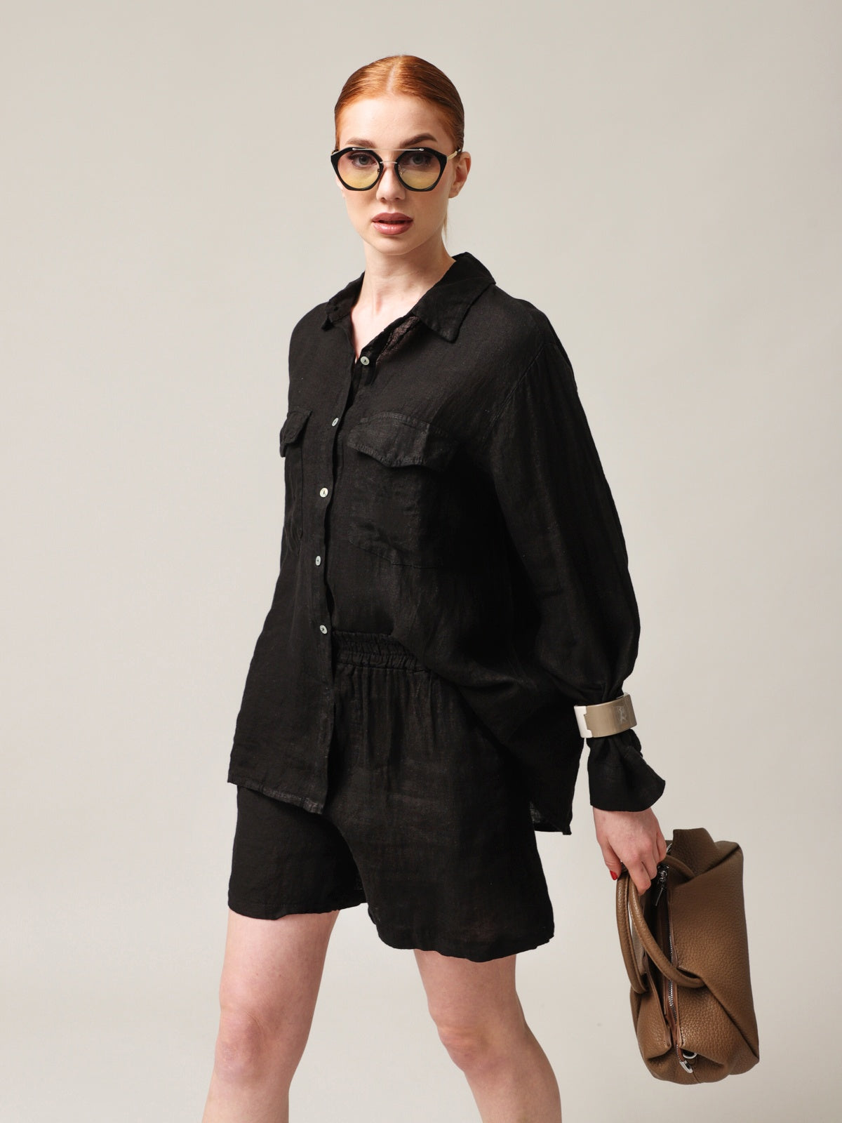 Moteriški šortai, Capsule Collection, 100% linas