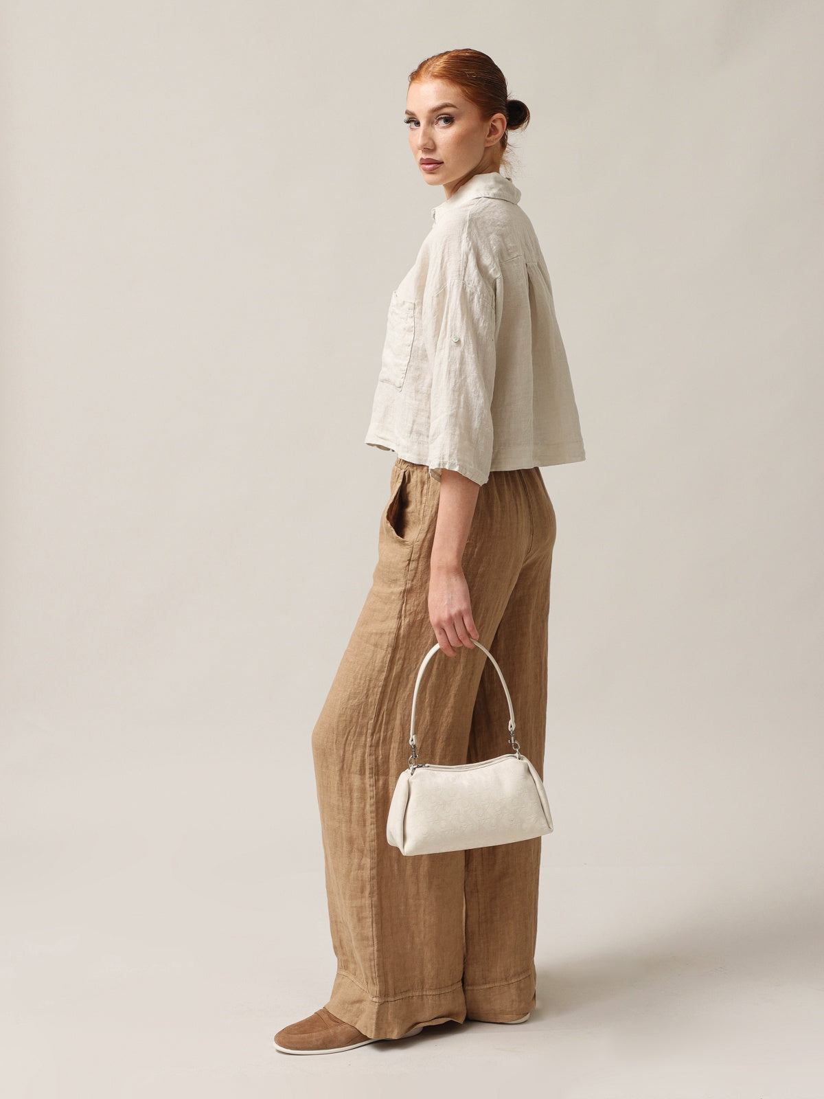 Moteriškos kelnės, Capsule Collection, 100% linas