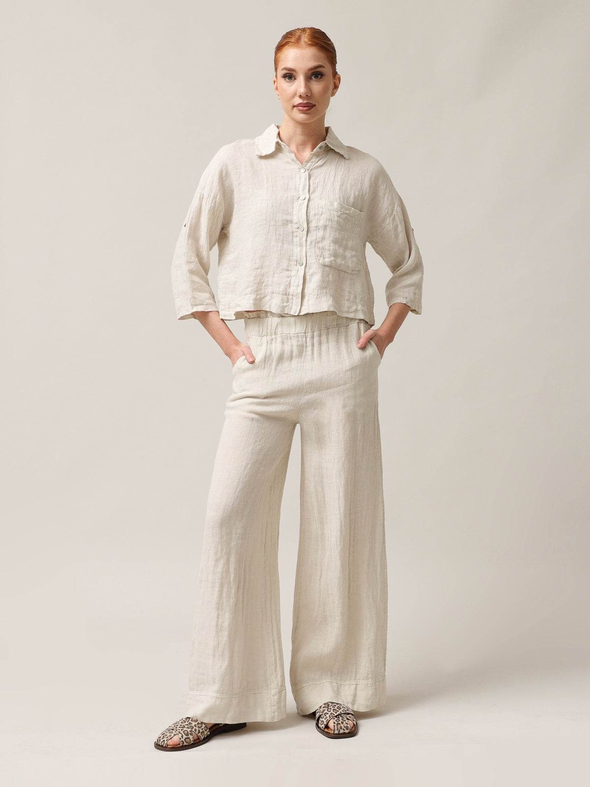 Moteriškos kelnės, Capsule Collection, 100% linas