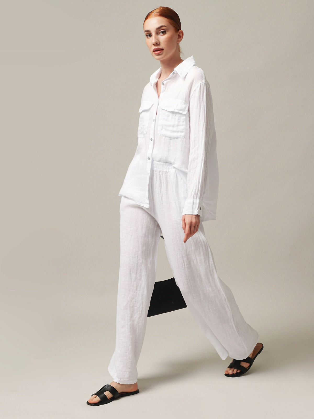 Moteriškos kelnės, Capsule Collection, 100% linas