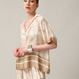 Moteriški polo marškinėliai su šilku