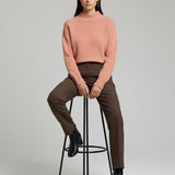 Moteriškas megztinis su alpakos jauniklių vilna