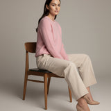 Moteriškas megztinis su alpakos jauniklių vilna