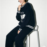 Moteriškas megztinis ir kelnės su kašmyru