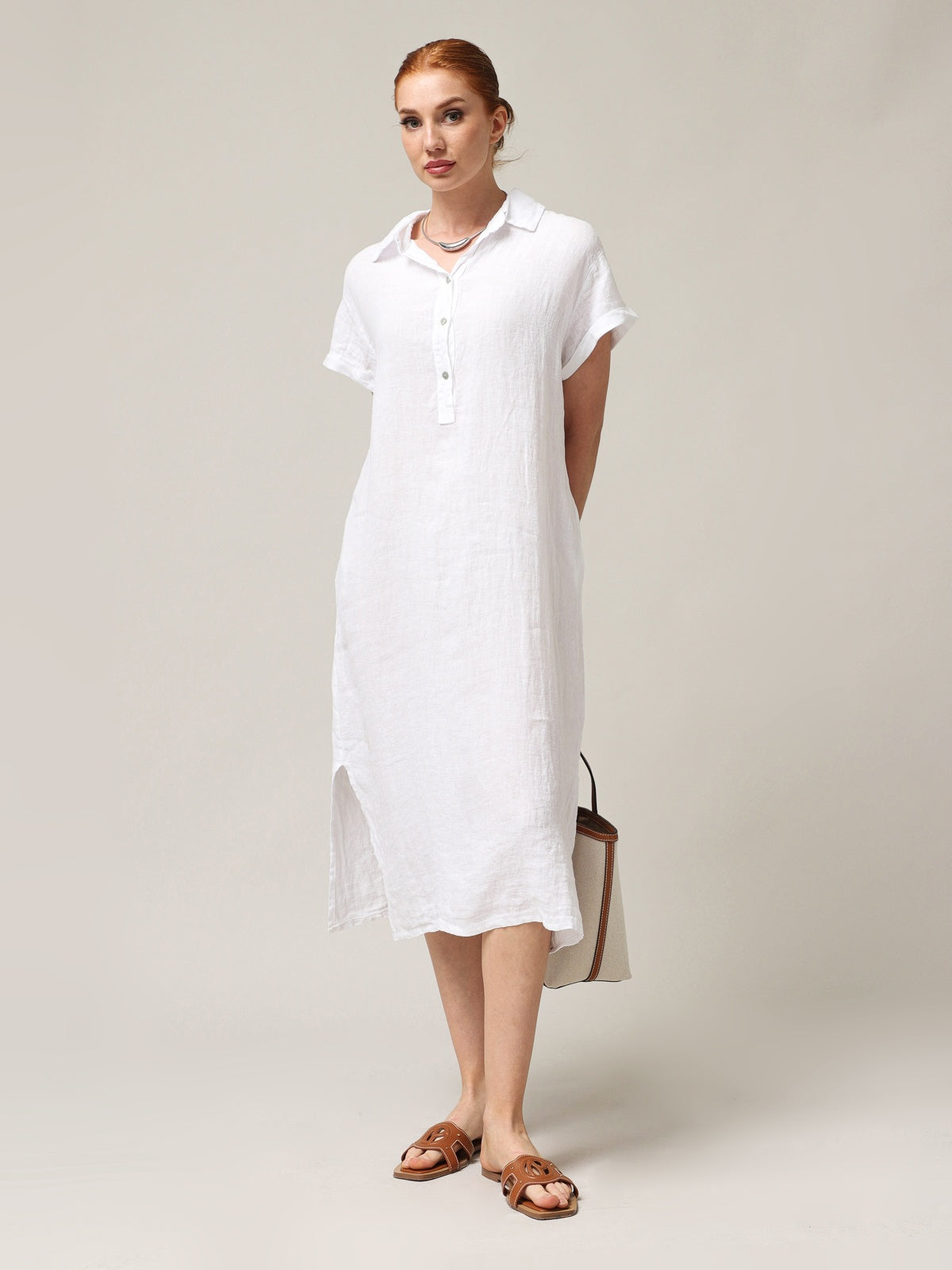 Moteriška marškininė suknelė, Capsule Collection, 100% linas