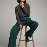 Moteriškas megztinis su alpakos jauniklių vilna