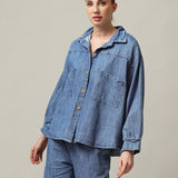 Moteriški džinsiniai marškiniai