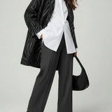 Moteriškas paltas su vilna